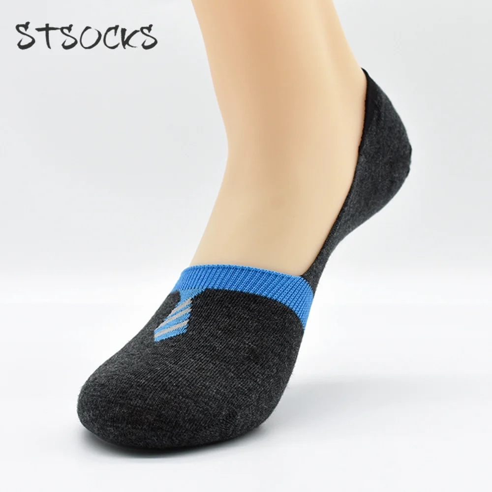 Solid Color Ankle Socks Length No Show Invisible Low Cut Men Socks