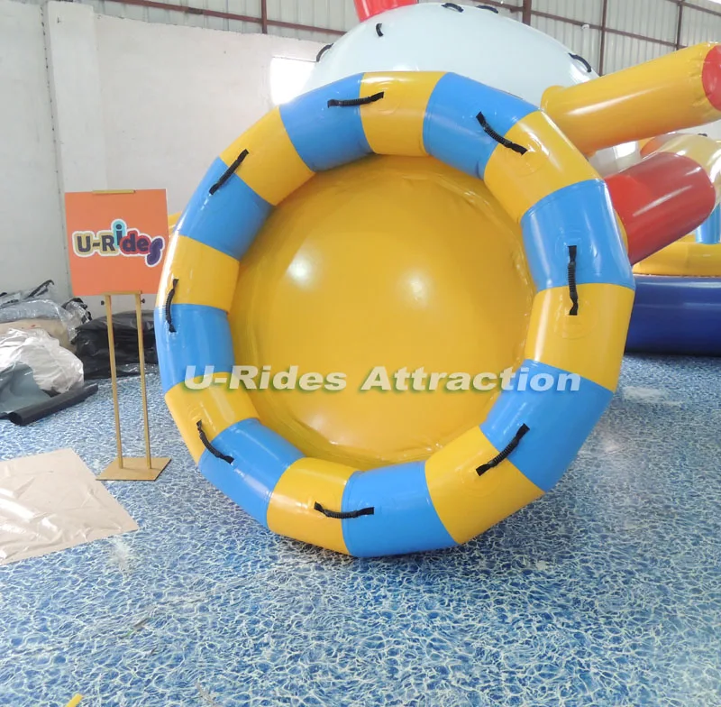 water game custom packraft swim water river raft 2m raft with rubber handle For commercial use water slide inflatable raft slide