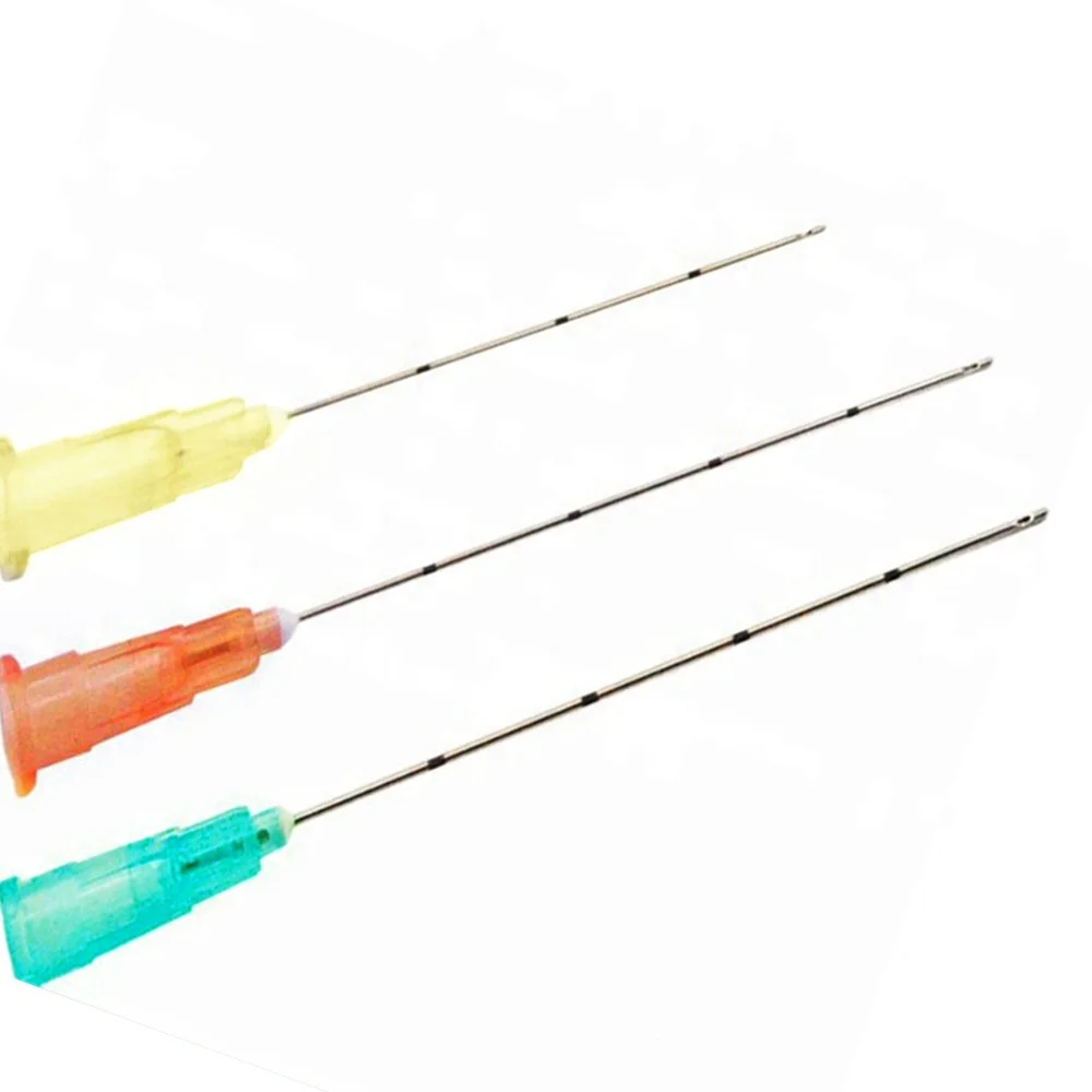 Медицинская микро Cannula Гибкая одноразовая тупая игла