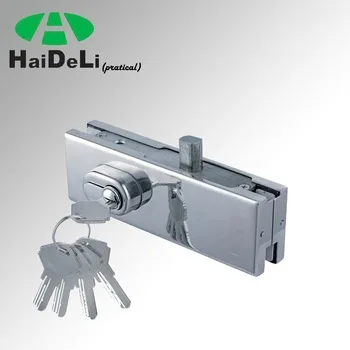 
High quality bottom glass door floor lock patch fitting lock 