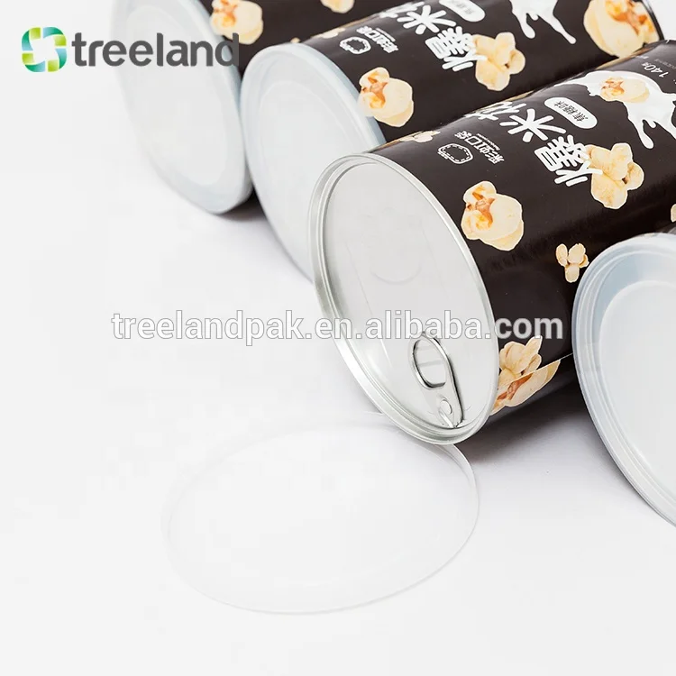 Custom Order Cylinder Popcorn Cardboard Tube Packaging Popcorn Paper Canister