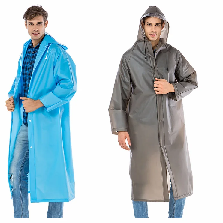 Safety raincoat reflective ladies hood long raincoat