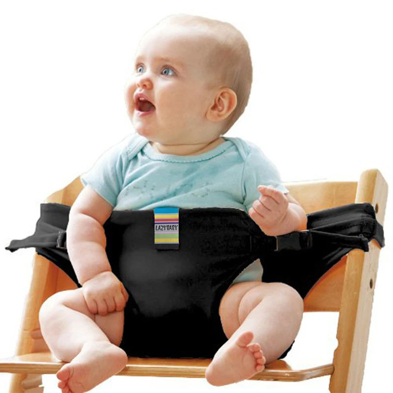 Portable Folding Dinning Feeding Highchair Baby Infant Safelty Seat chair belt