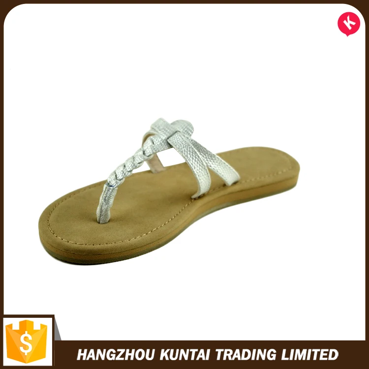 Latest cheap price for wholesale ladies flat sandals,fancy lady sandal