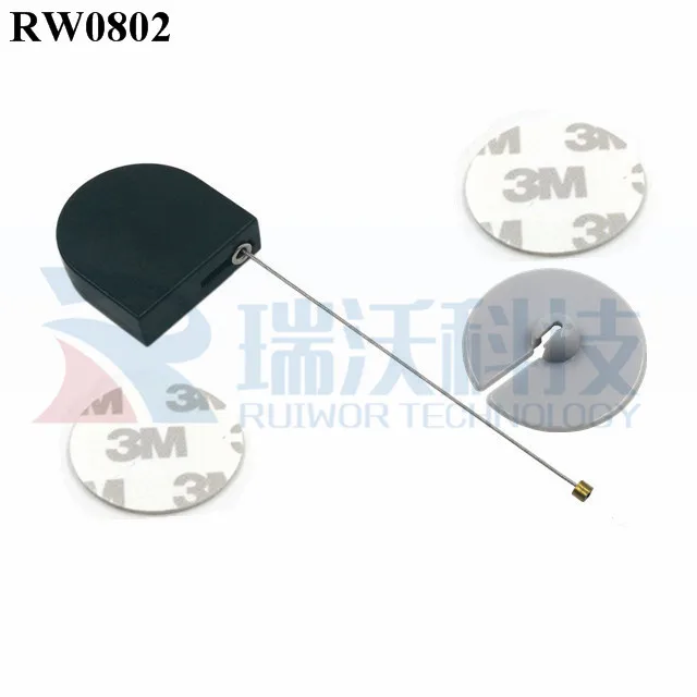 D-Shaped Mini Anti Theft Display Security Tether Pull Box With ABS End Used in Bazaar