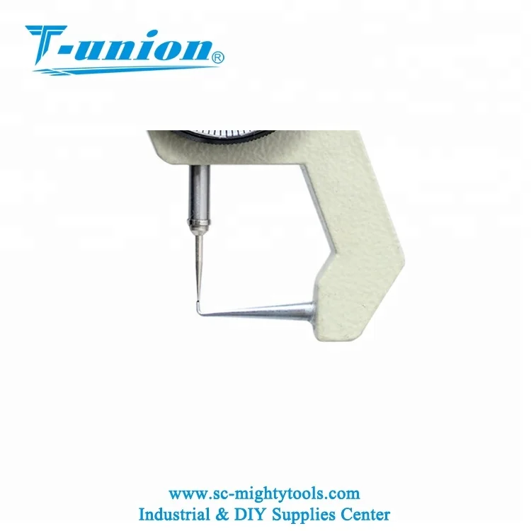Thickness Gauge 0-10mm/0.1mm Dial Curved Tip Caliper For Hollow TubeCircular Tube Caliper Gauge Measuring Tools