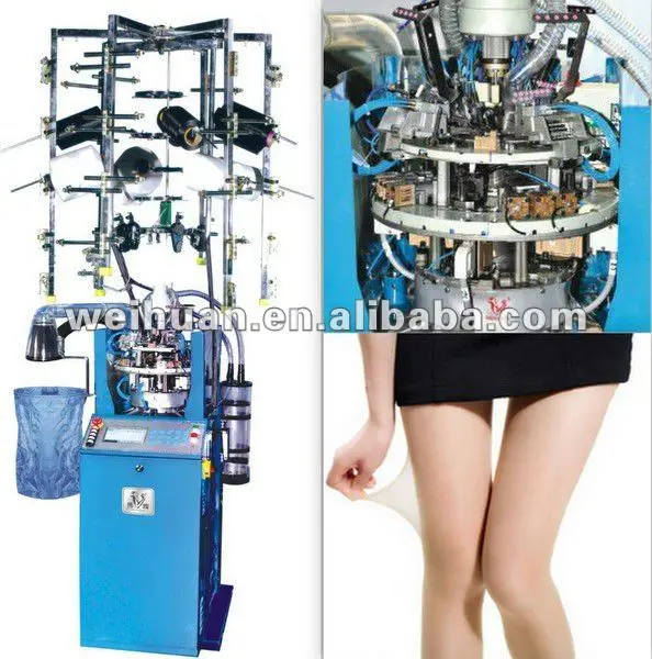 
full-computerized plain silk stocking and pantyhose knitting machine(WH-12) (3.5 inch) 