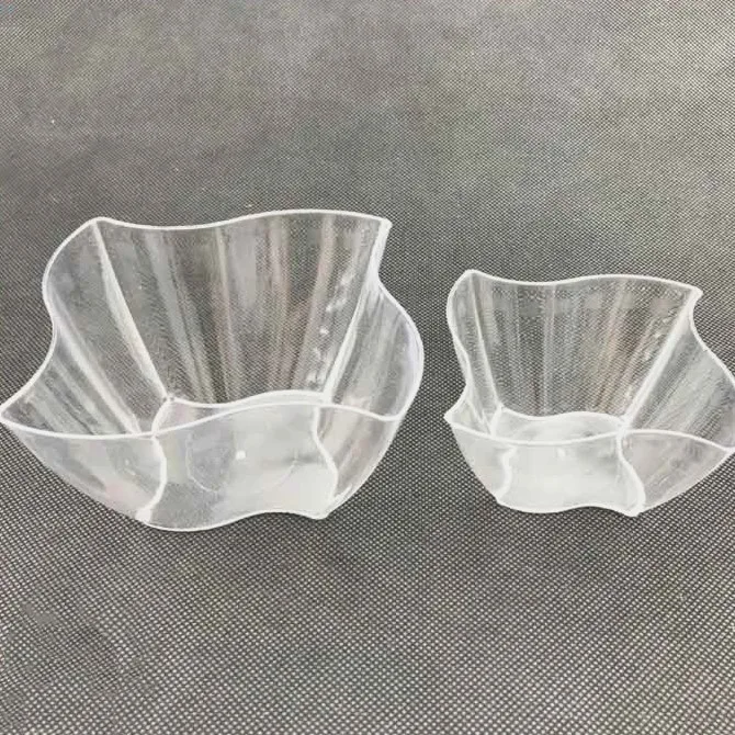 New Design Clear Plastic Square Dessert Cup