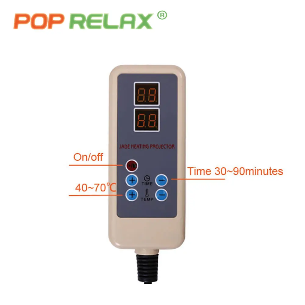 FCC CE 11 balls infrared heating projector massager tourmaline jade price handheld multifunctional thermal massage device