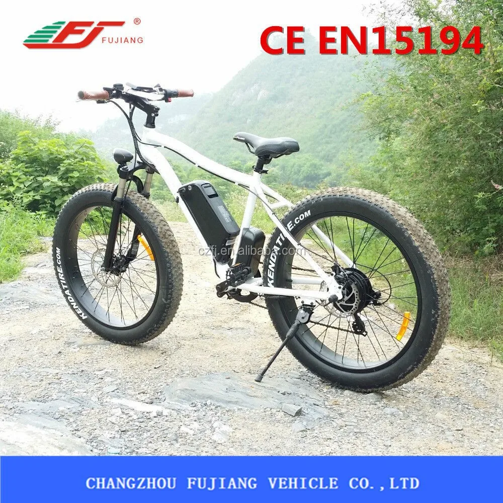 LED 500W 48V Powerful Fat Boy Tire Professional Electric Bmx Bike With Outer 7 Speed