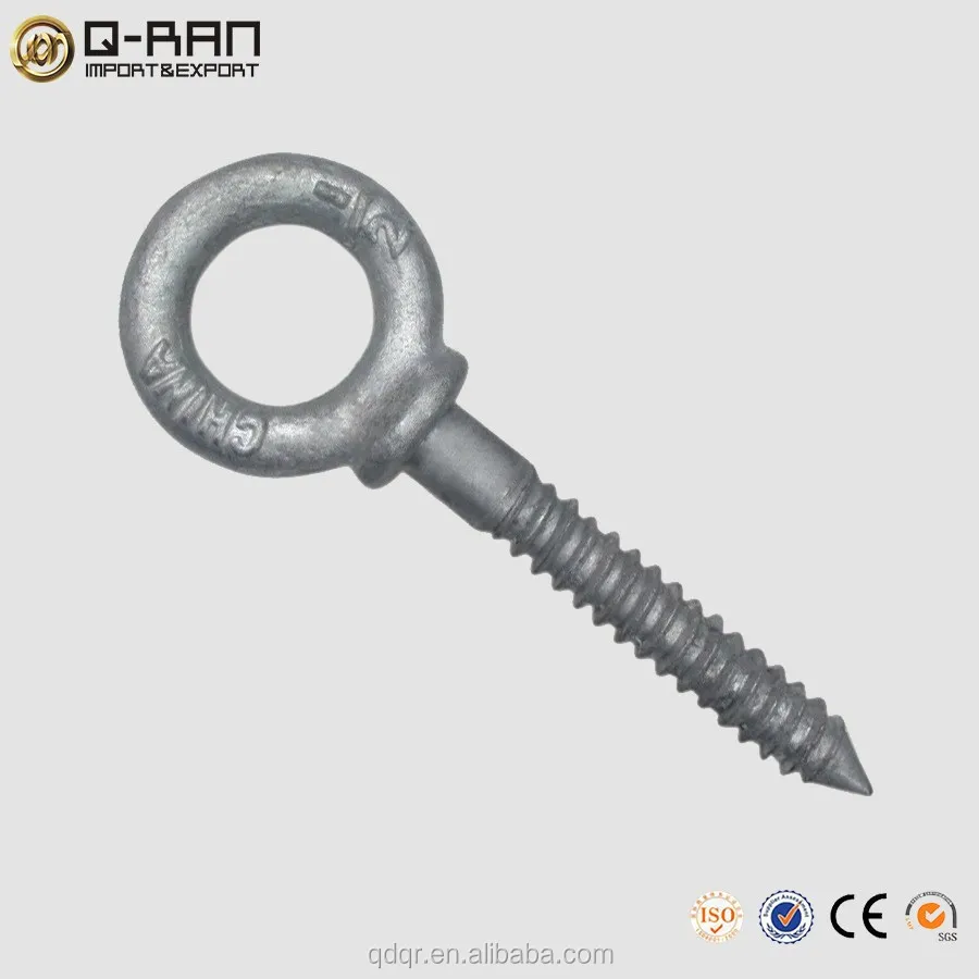 Customized Shoulder Eye Bolt With Wing Nut/Long Shank Eye Bolt