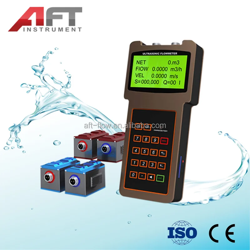 Battery Powered Portable Ultrasonic Liquid Flow Meter
