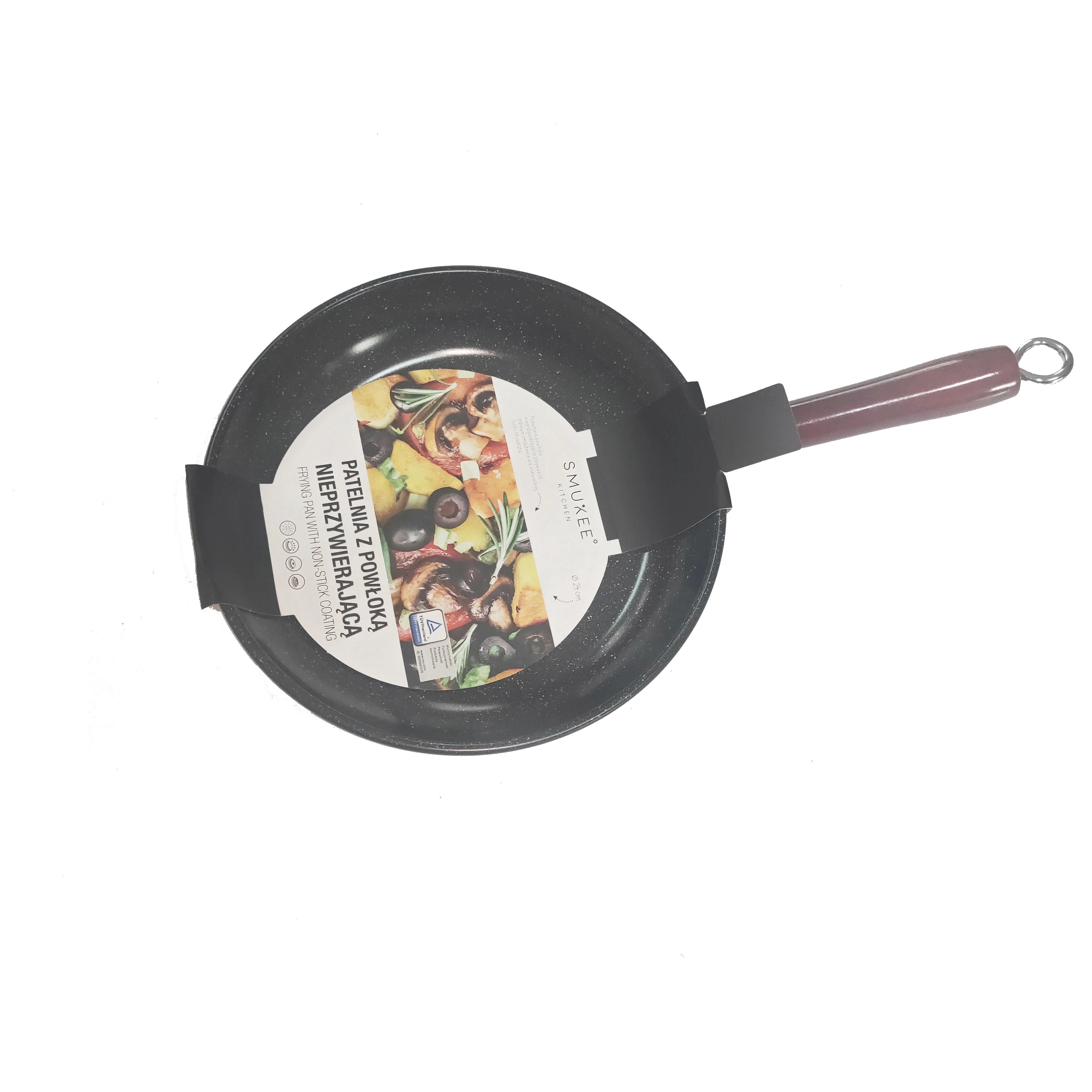 carbon steel fry pan set   marble coating non-stick frying pan
