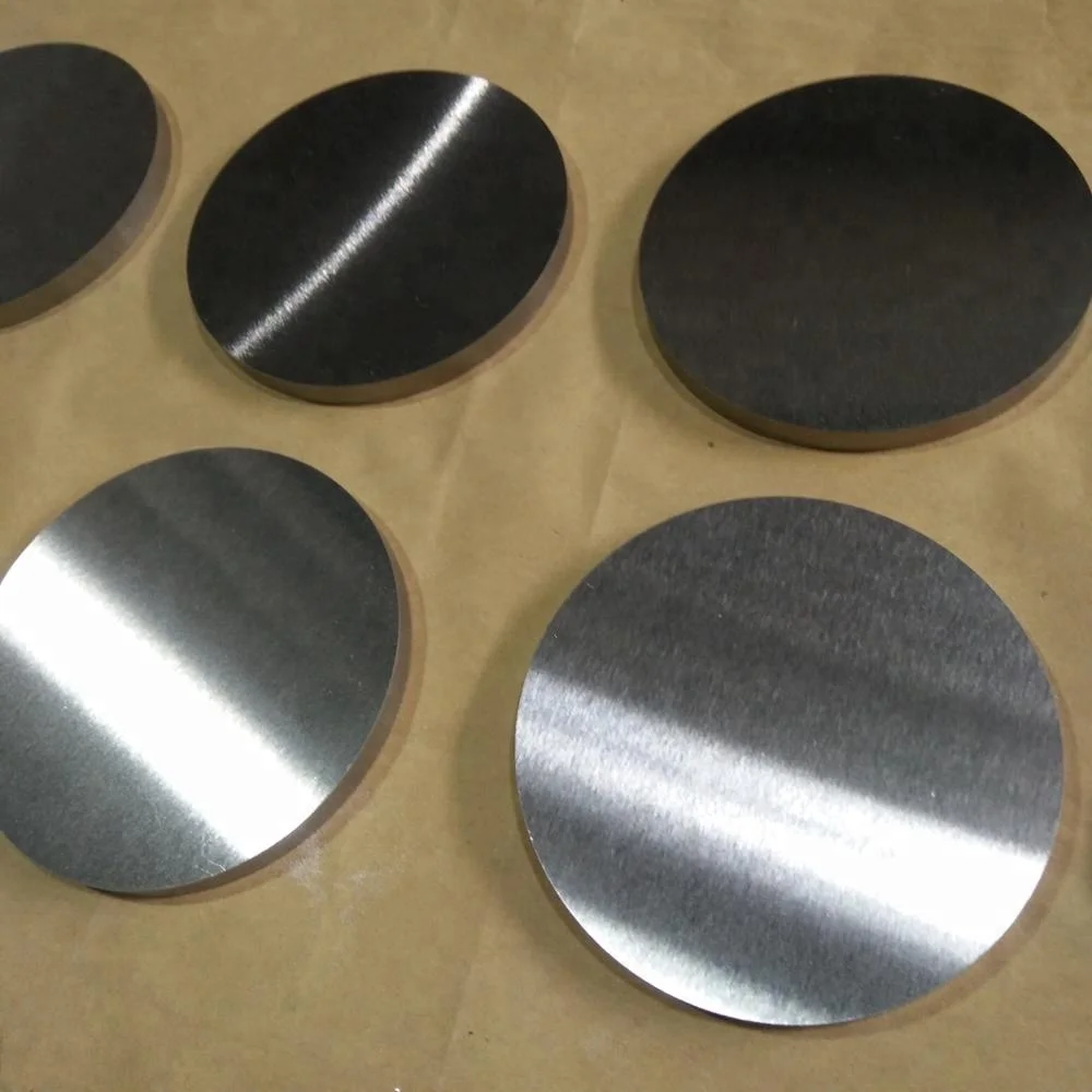 ground finish pure tungsten disc wolfram round price per kg