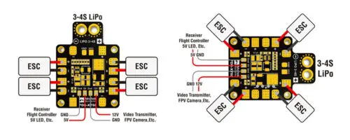 PDB XT60 PDB-XT60 с BEC 5V/12V V1.1 для FPV