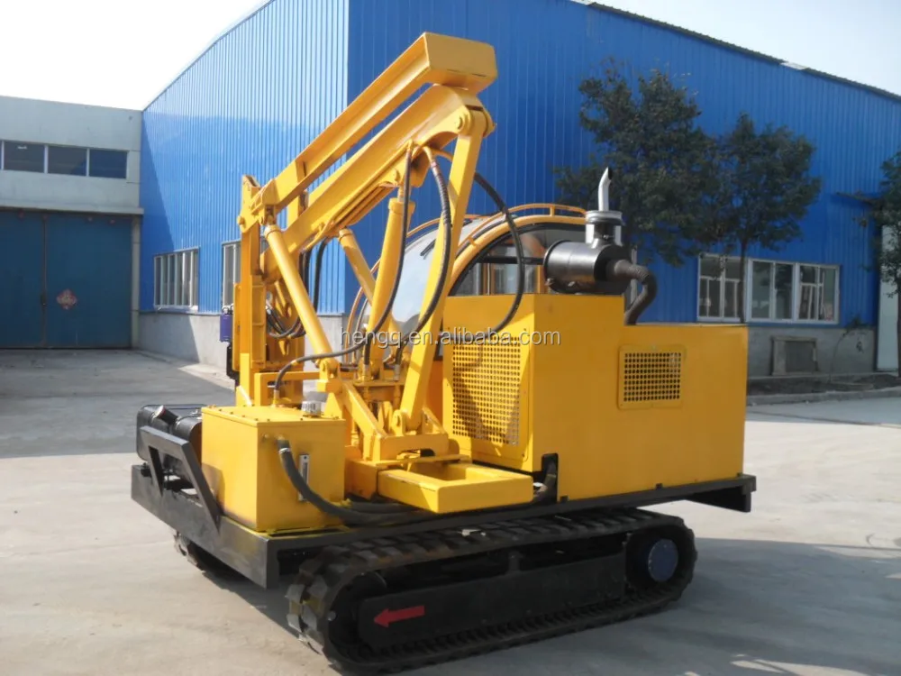 hydraulic auger screw piling machine hydraulic hammer press ground screw pile driving machine