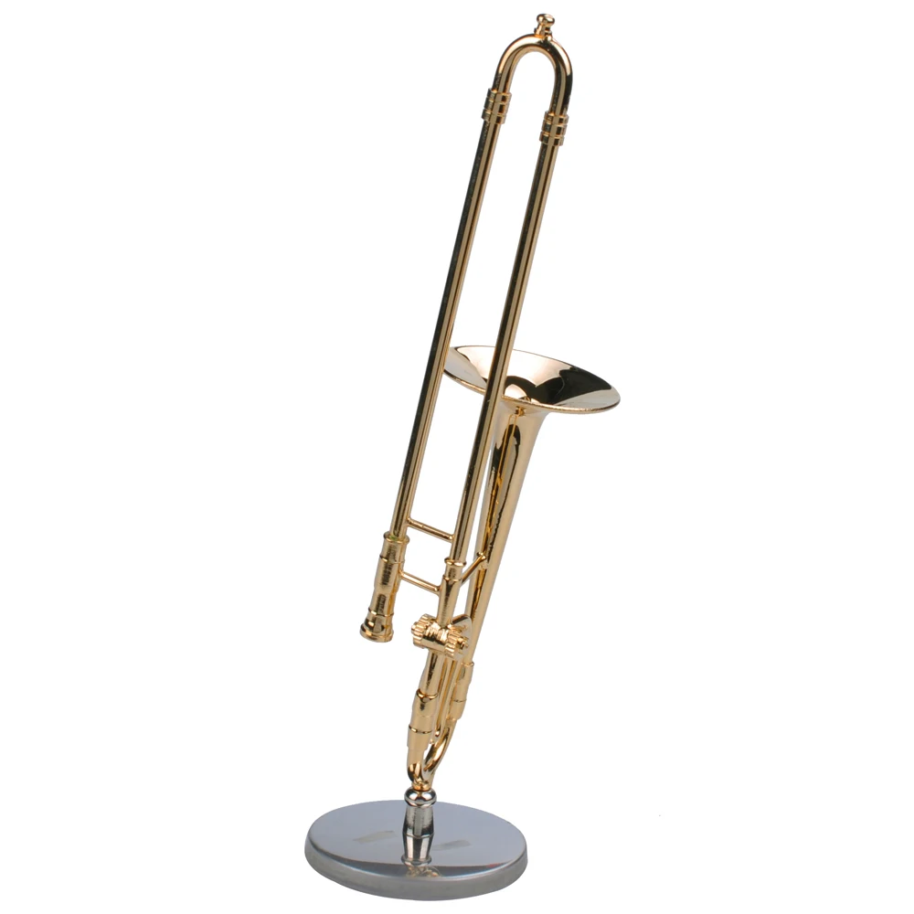 
gold mini musical instruments for souvenir mini trombone 