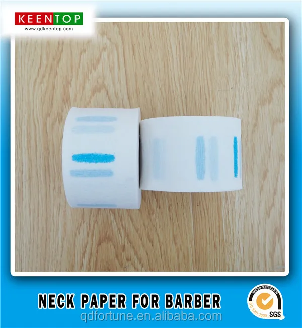 
High quality neck paper roll requires barbers to use haircut neck strips for client protection 