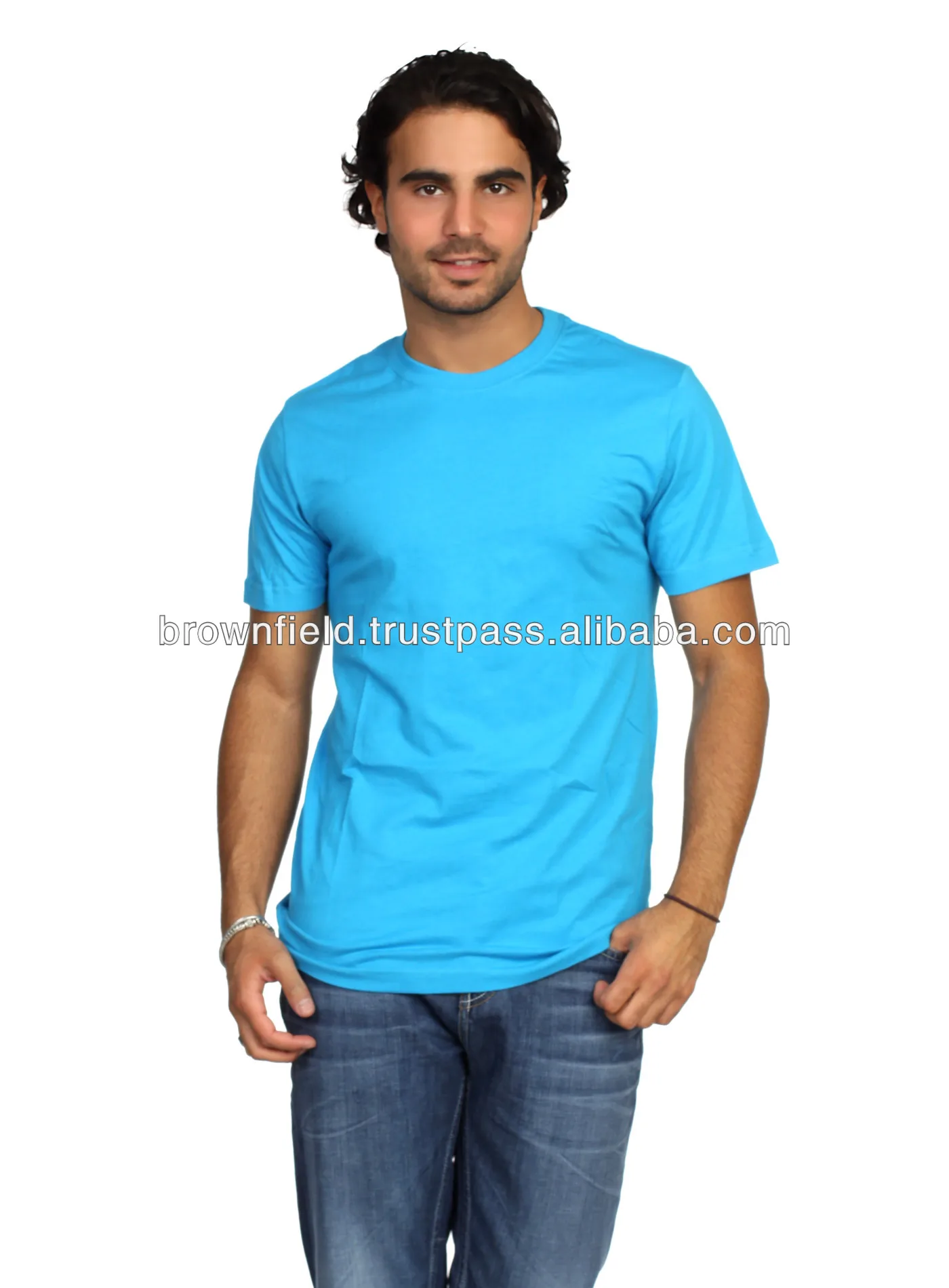 Super Soft 100% Combed Cotton Dry Fit OEM Customized Slim Fit Manufacturers In Bangladesh Sports Gym T-Shirt