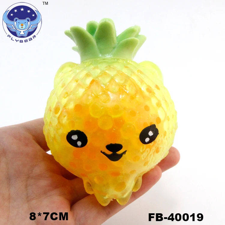 Hot Wholesale Squishy Fruit Jelly Ball Gel Water Beads Balls Inside With Stress Relief Kids Squishy Summer Toy