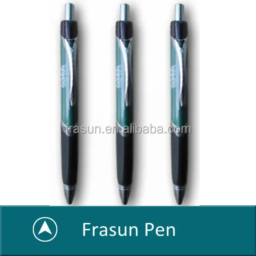 Super Classical Brass Click Metal Gift Pen, Rubber Grip Triangle Ball Pen
