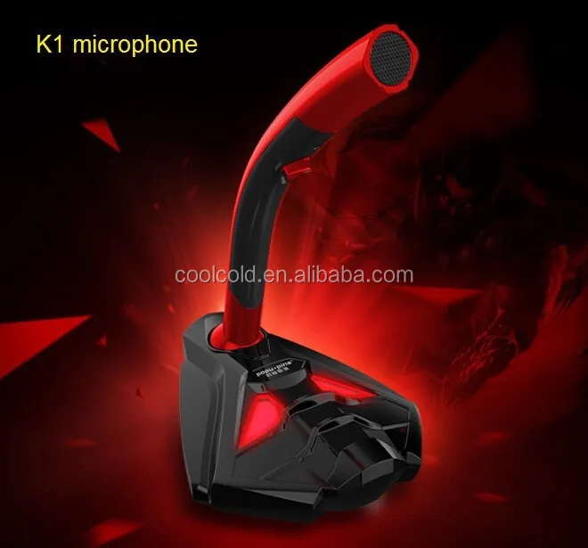 Gaming accessory desktop microphone 3.5 mm audio plug studio recording laptop PC computer microphone