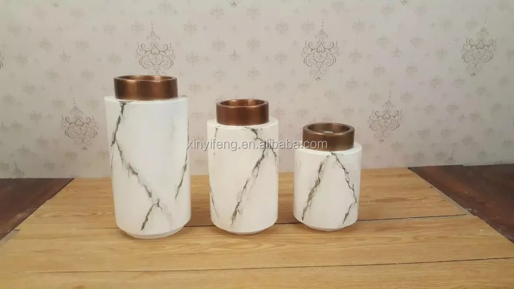 FRP Cylindrical Table Top Vase Cooncise Resin Decoration Flower Receptacle Ornament