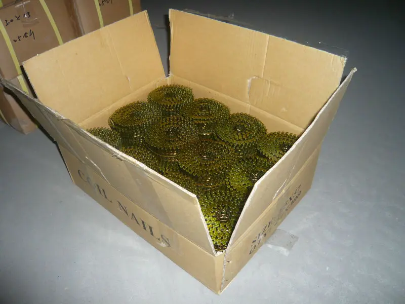 Low Carbon Steel Building 70mm Wooden Screw Spiral Shank Wood Pallet Coil Nails Coil Wire Framing Nails