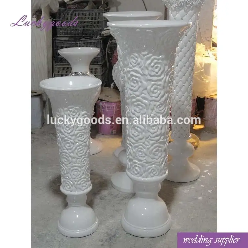 
LG20171206-3 hot sale wedding event decoration white plastic pillars 