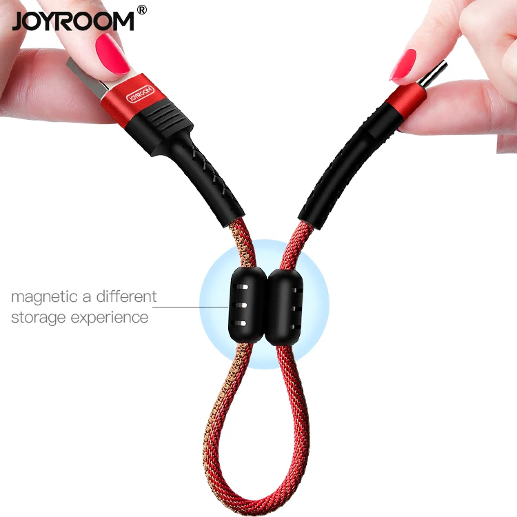 Joyroom data usb cable for android phone charger cables fabric micro usb cable
