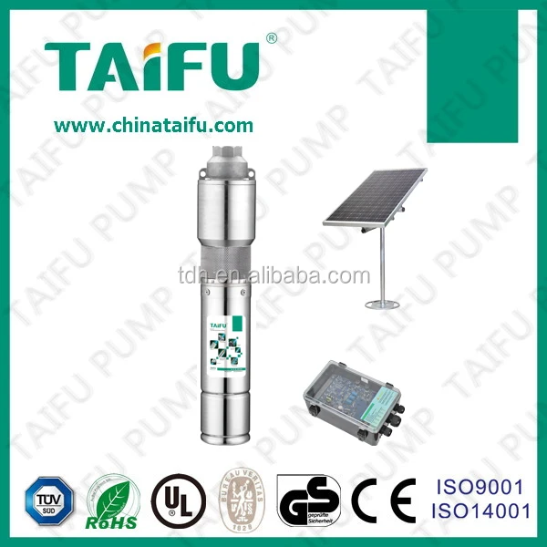 TAIFU DC motor 3HP solar powered submersible water pump 4TSSC5-195-220/22000