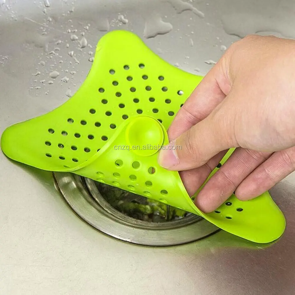 
Plastic Star Shape Household Sink Strainer Hair Catcher Shower Drain Cover 