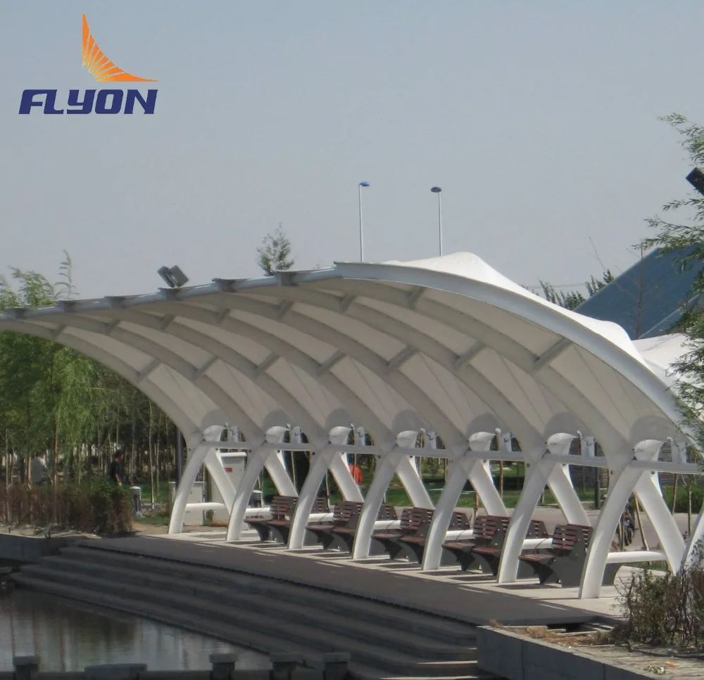 PVDF Tensile Membrane Structure Shade ,swimming pool shade , commercial shade
