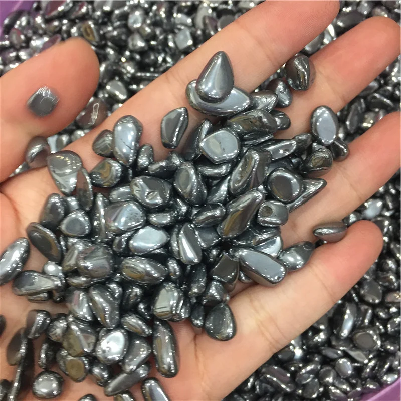 
Tera Hertz Tumbled Stones Small TeraHertz Polished Silver Gravel 