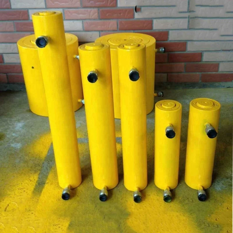 Small Double Acting Hydraulic Piston Cylinder Price,50 100 Ton Telescopic 3-Stage Hydraulic Cylinder