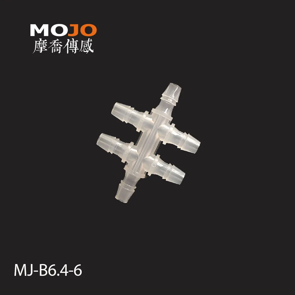 MJ-B6.4-6  Cross 6 way for 1/4' Barbed type garden hose fittings