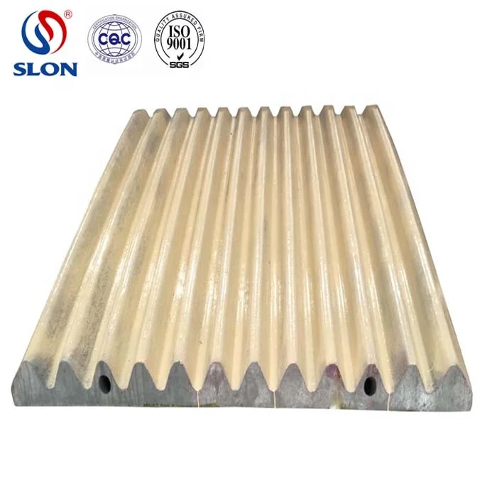Mn18Cr2 Terex Pegson Jaw Crusher 400S 1100x700 1170 Swing / Fixed Jaw Plate Liner Cr005-007-001,Cr005-008-001
