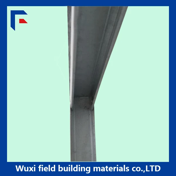 Galvanized metal stud wall angle profile