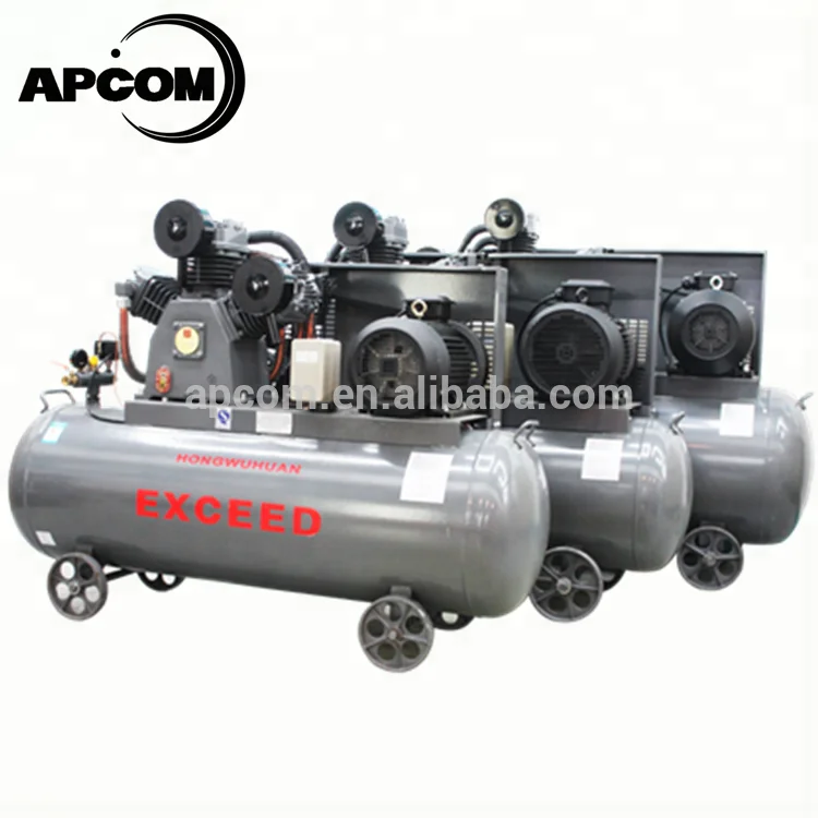  Поршневые воздушные компрессоры APCOM мощные с низким уровнем шума 15 кВт 20 л.с. резервуаром на 500 литров