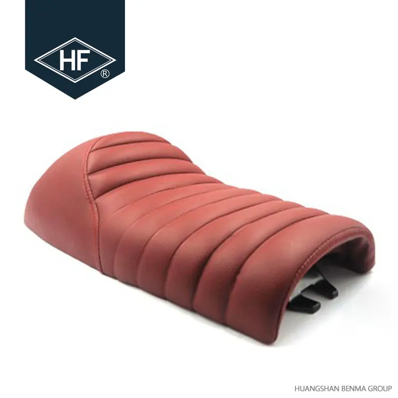 Пользовательское красное сидение для мотоцикла CG Cafe Racer