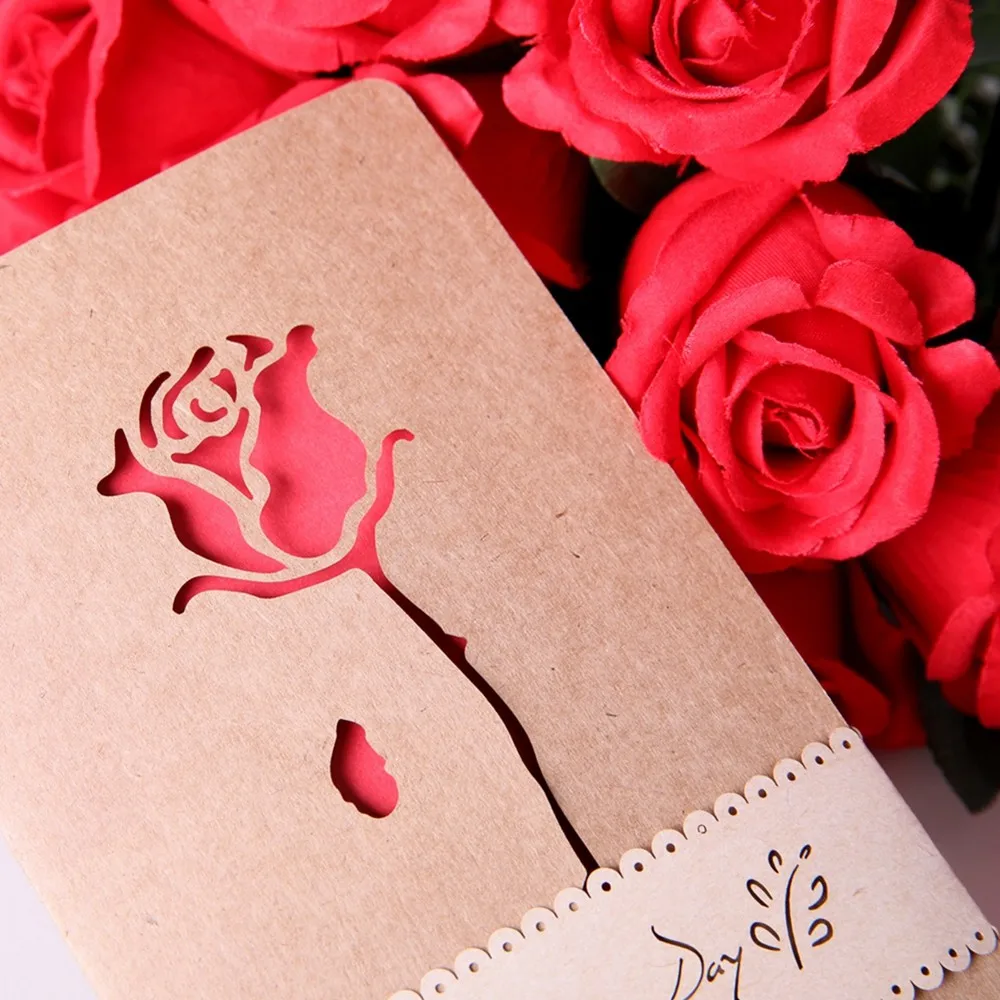 Best Wishes Paper Craft Folding Greeting Cards for Invitation