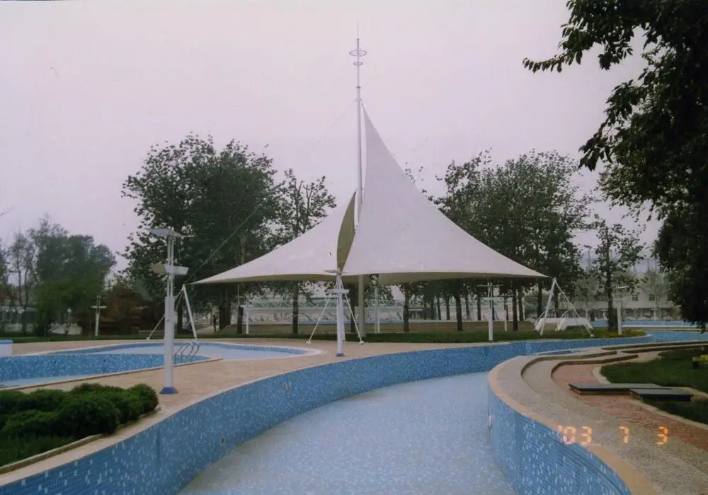 
landscape sketch membrane structure tent fabric shared space canopy 