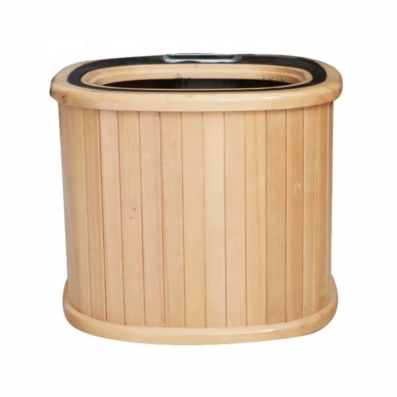 Wholesale Cheap Mini Ozone Far-infrared Therapy Portable Wood Dry Foot Soak Sauna Tub