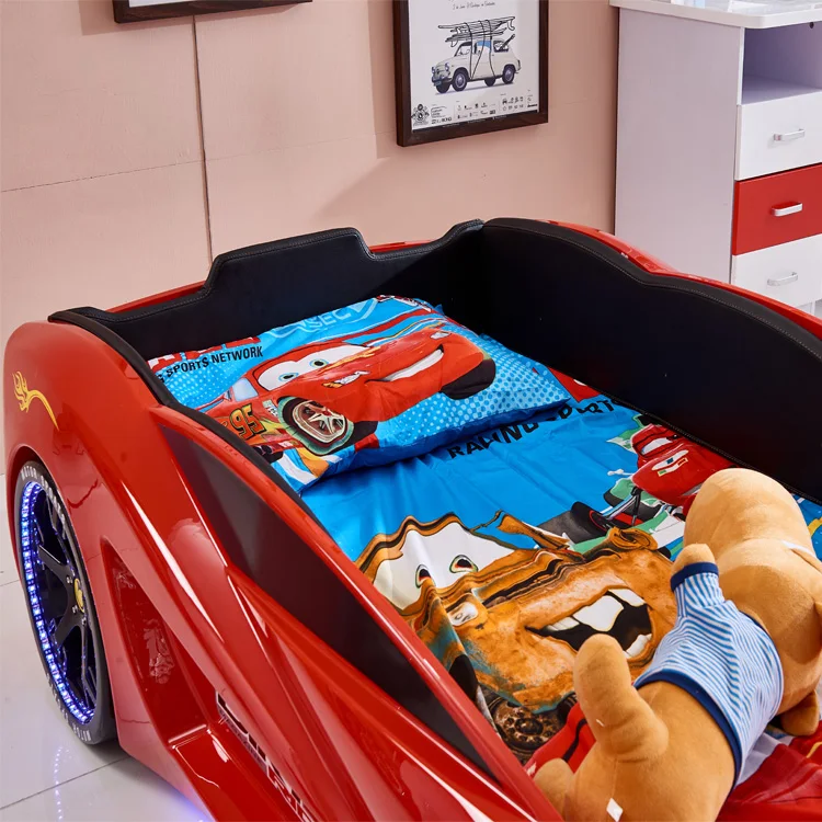 2019 New designs with cheap price kids race car bed