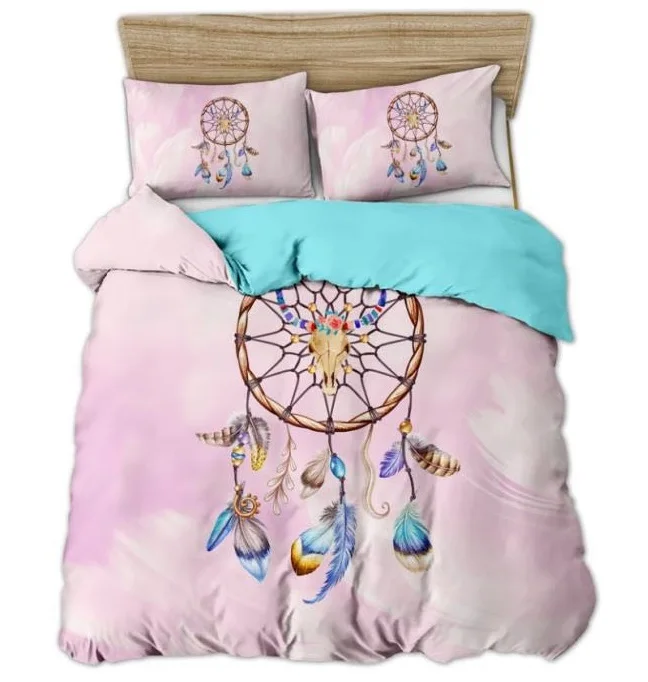 
3D/5D digital printed character bed sheets Luxury Duvet Cover, dream catcher bedding sets. 