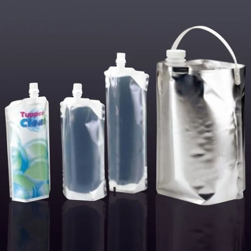 Spouted bags for chemical liquid packaging