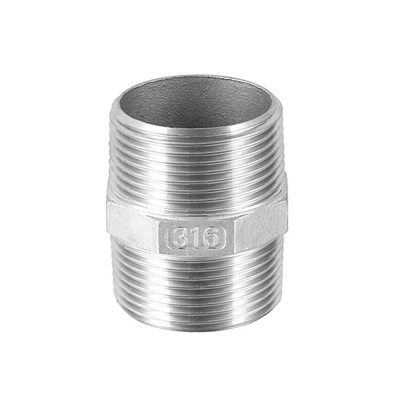 2 дюйма SS316 bsp/npt трубы шестигранный фитинг ниппель