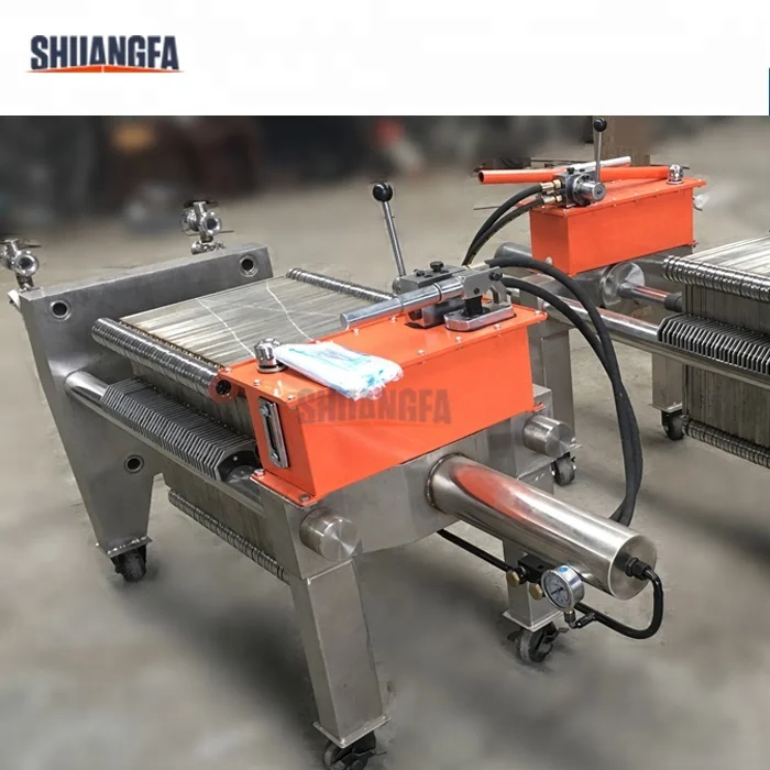 Grape Wine Plate Filter For Fine Filtration, Stainless Steel Beer Filter Machine With Filter Cardboard