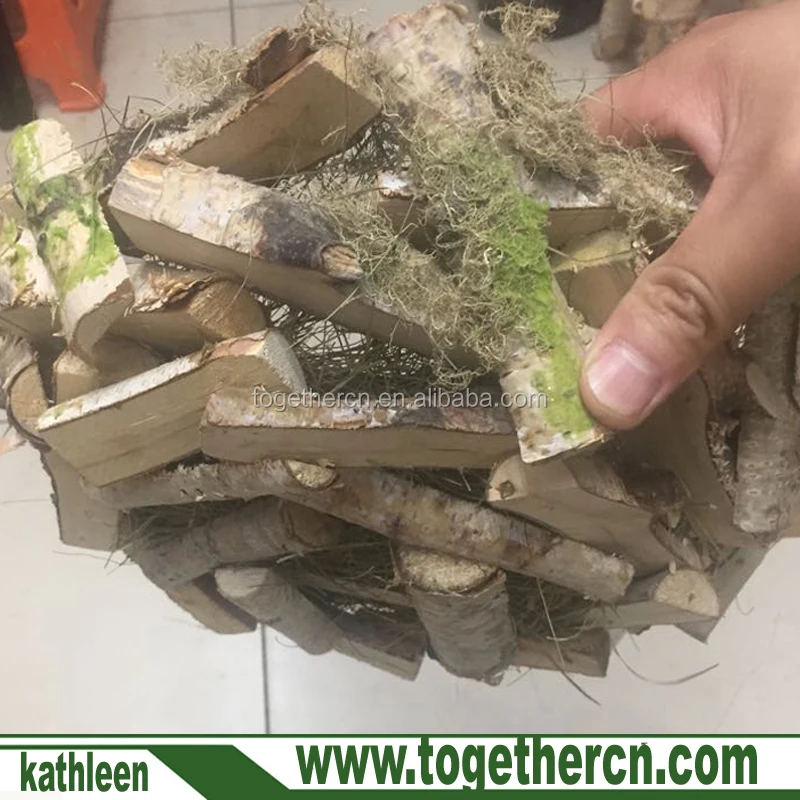 
Hot Sell Cheap Vintage Green Moss Wooden Bird Nest for Baby Photo Props 