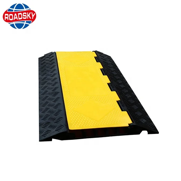 Traffic Safety Yellow Jacket Visible Cable Protector plastic cable protection covers